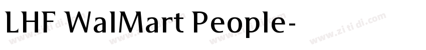 LHF WalMart People字体转换